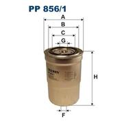 Filtro de combustible Filtro enroscable PP 856/1 FILTRON para MITSUBISHI Canter
