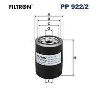 FILTRON PP 922/2 Filtro combustible