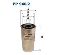 Filtro de combustible Filtro enroscable PP 940/2 FILTRON para BMW ROVER MG