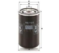 Filtro de combustible Filtro enroscable WDK 719/2 MANN-FILTER