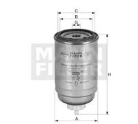 Filtro combustible MANN-FILTER WDK 724/5