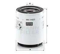 Filtro de combustible Filtro enroscable WK 1142/2 x MANN-FILTER