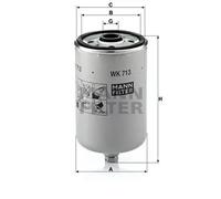 Filtro combustible MANN-FILTER WK 713