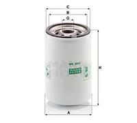 Filtro de combustible Filtro enroscable WK 8001 MANN-FILTER