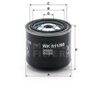Filtro de combustible Filtro enroscable WK 811/86 MANN-FILTER para JEEP TOYOTA