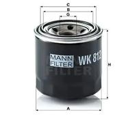 Filtro de combustible Filtro enroscable WK 812 MANN-FILTER para DAIHATSU TAFT