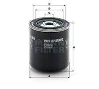 Filtro de combustible Filtro enroscable WK 815/80 MANN-FILTER para TOYOTA NISSAN