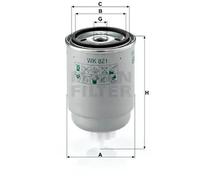 Filtro de combustible Filtro enroscable WK 821 MANN-FILTER para CITROËN PEUGEOT