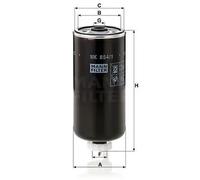 MANN-FILTER WK 854/1 Filtro de combustible - para Automóviles + Vehículos de transporte