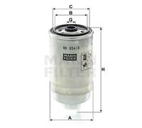 MANN-FILTER Filtro de combustible WK 854/6 para automóviles y vehículos de transporte
