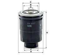 Filtro de combustible Filtro enroscable WK 9057 z MANN-FILTER para MITSUBISHI
