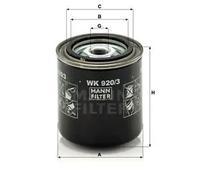 Filtro de combustible Filtro enroscable WK 920/3 MANN-FILTER para MAZDA 626 II
