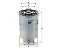 Filtro de combustible Filtro enroscable WK 940/16 x MANN-FILTER para MITSUBISHI