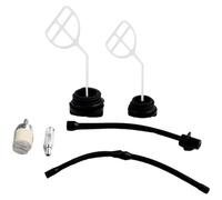 Filtro de combustible, juego de tapas de manguera de 45 cc, 52 cc, 58 cc, tubo de línea de combustible para motosierra 4500, 5200, 5800, modelos de 2 tiempos, uso en jardín