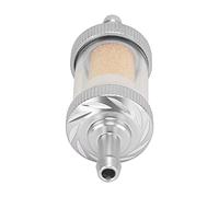 Filtro de Combustible, Práctico Filtro de Gas de Motocicleta Duradero Universal Resistente Al Calor para Motocicleta de 6mm de Diámetro(Plata)