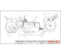 Filtro de combustible sin conexión para sensor de agua DP1110.13.0058 Drve+