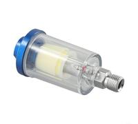 Filtro de compresor de aerógrafo separador de aceite con medidor regulador - Removedor de humedad en línea de 1/4 pulgadas para herramienta de pulverización, tatuaje, arte de uñas