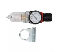 Filtro de compresor de aire, separador de agua con regulador de presión G1/4, filtro de aire compacto para compresor de plástico, conector G1/4, regulador de presión con manómetro para compresor de