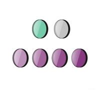 Filtro de cristal para cámara DJI Action 6, contiene CPL UV 1/4 Black Soft ND8 ND16 ND32 ND64, filtros reductores de luz para control de exposición, resistente y para viajes y fotografía deportiva