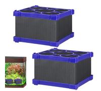 Filtro de cubo para acuario - Filtro interno silencioso para pecera | de filtración compacto 3 en 1 para agua cristalina, filtración y absorción fuertes para acuarios, estanques, tanques de ag