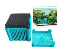 Filtro de cubo para acuarios - Carbón activado PP antracita carbón vegetal bloque de limpieza | Perfecto para mantener la claridad del agua en acuarios, agua dulce, agua salada, estanque, jardín