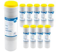Filtro de descalcificación, 10 pulgadas - 10 piezas, cartucho de filtro para la reducción de cal y magnesio, previene la acumulación de cal, duración máxima de 6 meses