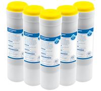 Filtro de descalcificación, 10 pulgadas - 5 piezas, cartucho de filtro para la reducción de cal y magnesio, previene la acumulación de cal, duración máxima de 6 meses