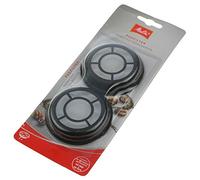 Melitta 6650667 Filtros de Café Reutilizables para Cafeteras de Cápsulas Philips Senseo, Pack de 2, Negro