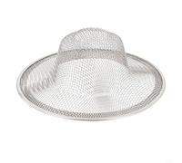 Filtro de drenaje de acero inoxidable para lavabo de baño y ducha para interceptar el cabello antes de que entre en el sistema de fontanería (11 cm)