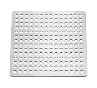 Filtro de drenaje de ducha, cubierta de drenaje cuadrada antideslizante de acero inoxidable extraíble para baño, bañera y fregadero (7 cm)