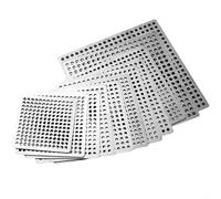 Filtro de drenaje de ducha, cubierta de drenaje cuadrada antideslizante de acero inoxidable extraíble para baño, bañera y fregadero (11,5 cm)