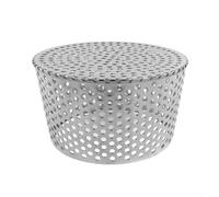 Filtro de drenaje de malla de canalón de acero inoxidable, protector de bajante resistente al óxido para salida de drenaje de techo, evita la entrada de desechos (160-180 mm)