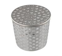 Filtro de drenaje de malla de canalón de acero inoxidable, protector de bajante resistente al óxido para salida de drenaje de techo, evita la entrada de desechos (75-83 mm)