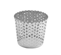 Filtro de drenaje de malla de canalón de acero inoxidable, protector de bajante resistente al óxido para salida de drenaje de techo, evita la entrada de desechos (75-90 mm)