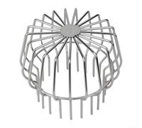 Filtro de drenaje de techo de acero inoxidable 304 con recogedor de follaje para protección de canalones para evitar obstrucciones y mantener el agua fluyendo libremente (160 mm)