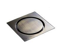 Filtro de drenaje invisible de ducha cuadrado para baño, sifón al aire libre, elegante accesorio de drenaje de bronce azul, gestión eficiente de aguas residuales, fácil instalación.