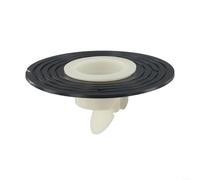 Filtro de drenaje rápido para fregadero con protección de reflujo y filtro de ducha para uso en baños para evitar residuos y alimentos (núcleo de plástico negro)