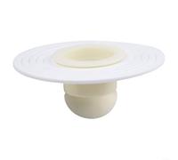 Filtro de drenaje rápido para fregadero con protección de reflujo y filtro de ducha para uso en baños para evitar residuos y alimentos (núcleo de plástico blanco)