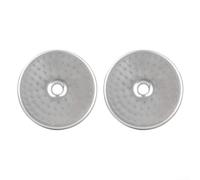 Filtro de ducha de acero inoxidable para máquina de café, malla de preparación de 5,3 cm para una extracción uniforme, accesorio fácil de limpiar, plateado, paquete de 2 o 3 (2 unidades)