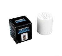 Filtro de ducha de repuesto para ducha de 15 a 36 niveles, filtro de carbón activo contra la cal y metales pesados para agua blanda, color blanco (2 25 capas)
