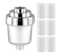 Filtro de Ducha Filtro Antical Ducha con 6 Cartuchos de Filtro, Filtro de Ducha Antical para Grifos o Ducha, Eficazmente Impurezas del Agua