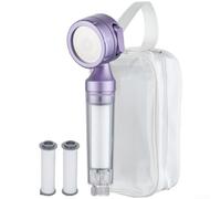 Filtro de ducha listo para viajar con pulverizador de mano desmontable para camping, senderismo y lugares remotos con mecanismo de fijación simple (E)
