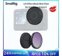 Filtro de Efecto Black Mist SmallRig 1/4 para DJI Osmo Action 6, con Cubierta de Lente de Silicona, Diseño a Presión, Vidrio de Alta Alúmina -6086