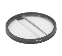 Filtro de Efecto de Dioptría Dividida de Campo Central, Filtro de Vidrio óptico de Prisma Lineal de Cámara con Marco, Accesorios de Lente de Cámara con Efecto de Primer Plano de