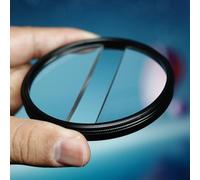 Filtro de Efecto de Dioptrías Divididas de Campo Central, Filtro de Dioptrías Divididas de Vidrio de Media Luna Doble, Filtro Central de Zoom de Desenfoque con Revestimiento MRC