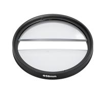 Filtro de Efectos Especiales de Media Luna Doble, Filtro de Lente de Cámara de Vidrio óptico con Revestimiento MRC, Imágenes Distorsionadas y de Ensueño, Suaves y Fáciles de