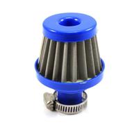 Filtro De Entrada Aire Cónico Para Coche 12mm 0,5 Pulgadas Rojo Azul Lavable Reutilizable Rendimiento Frío Alto Flujo Con Abrazaderas Tubería Inducción(BL-B)