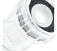 Filtro de entrada en línea K 175psi Max de 3 cm, accesorio de filtro de agua de presión superior, lavadoras a presión con diámetro de serie, limpiador de coche de plástico transparente de 140 ° f