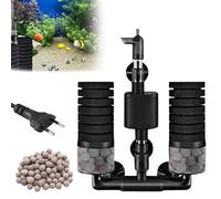 Filtro de esponja para acuario, filtro interno con bomba de agua, espuma de inmersión silenciosa doble filtro de esponja, filtro eléctrico para acuario, filtro de aire ajustable, filtro de acuario,