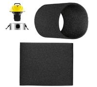 Filtro de espuma húmeda y seca para aspiradoras Kärcher WD/NT, paquete de 2, Φ12 mm × H15 mm, compatible con WD 2.200-WD 3.370, NT 48/1 TE, A1000-A3100 OBI, D27900, K 2150-K 900